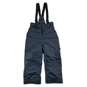 Peluche & Tartine Snow Bibs Pants  Unisex Kids Size 6  Black Insulated Ski Pants
